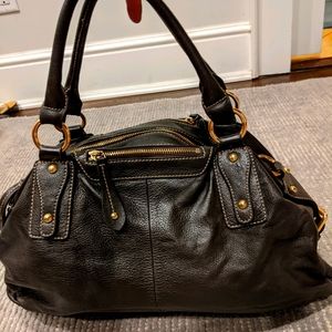 Barneys New York medium brown handbag